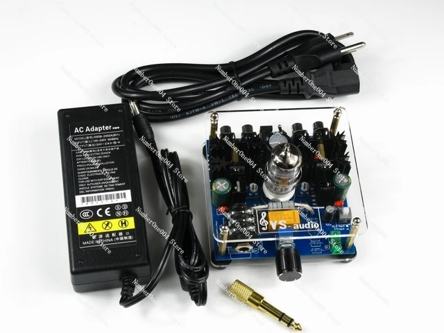 Improved 6N11 Tube Class A Headphone Amplifier, Output Mute Protection, Bile Amplifier, Power Supply Package