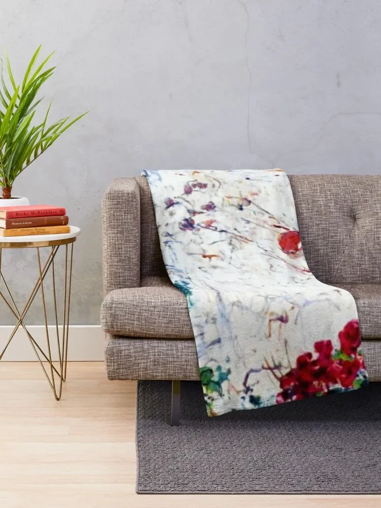 Lunaria, (digitally enhanced by WatermarkNZ Press) Throw Blanket Softest Sofa Blankets