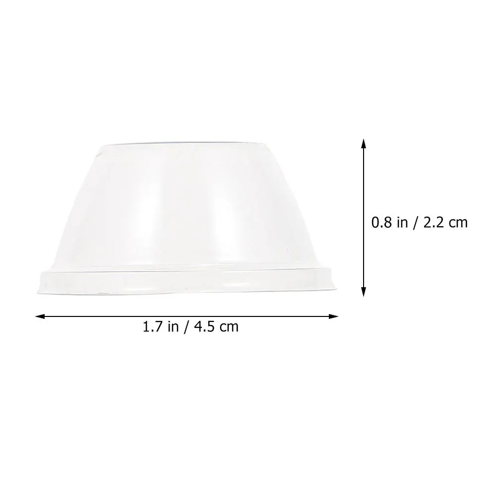 

100Pcs Transparent Plant Hydroponic Growing Covers Durable Frost Protection Dome Garden Plant Cloche High Light Penetration