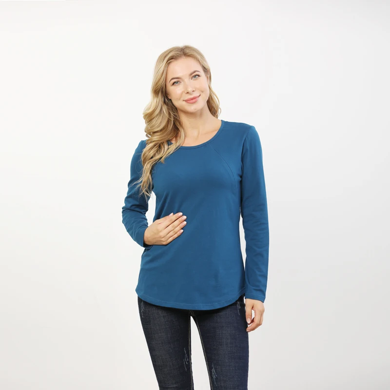 Big Size Long Sleeve Maternity Clothes Breastfeeding Clothes Tops For Pregnant Women Nursing Top Maternity T-shirt Autumn Winter 4 S65fcfbcaeaea4e4d90a5bdada4150ecaR