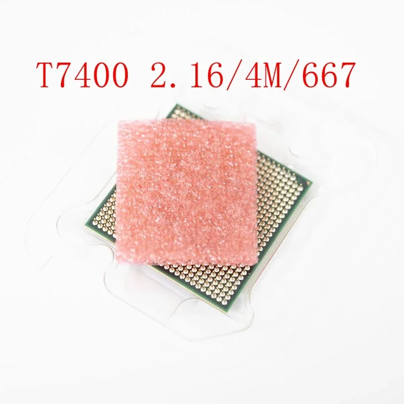 Original lntel Core 2 Duo T7400 CPU Socket 479 (4M Cache/2.16GHz/667 MHz/Dual-Core) Processador de laptop