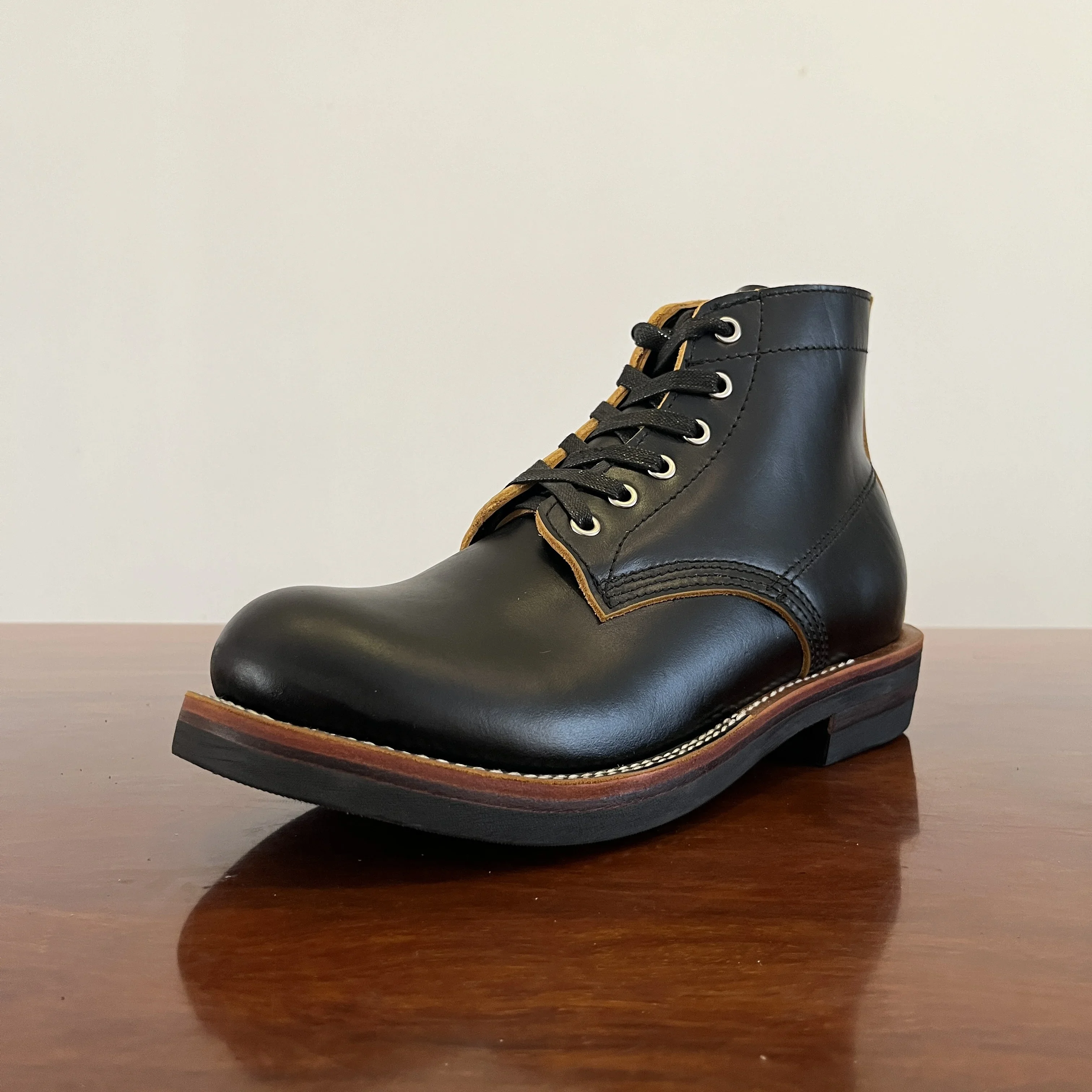 C449 RockCanRoll Super Quality Size 35-52 Handmade Goodyear Welted Durable Italian Cowhide Boot Footwear