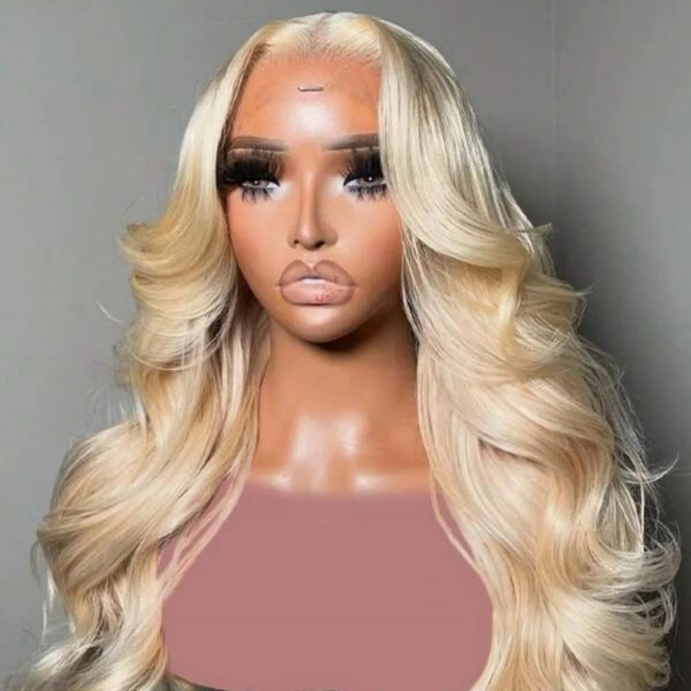 613 pelucas frontales de encaje HD de onda profunda suelta 13x6 cabello humano rizado 40 42 pulgadas pelucas delanteras de encaje ondulado de agua rubio miel para mujeres