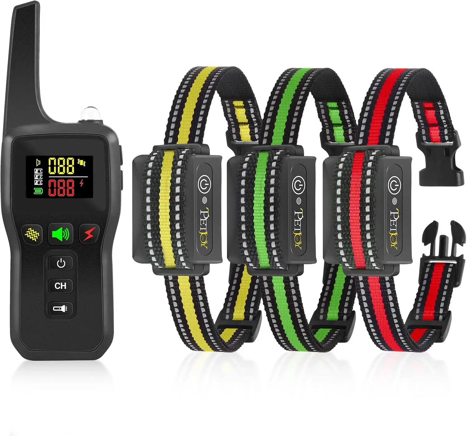 

Automatic Dog Bark Collar with Remote & Auto Modes, Training Combo Levels 1-5, 3300 Ft Range