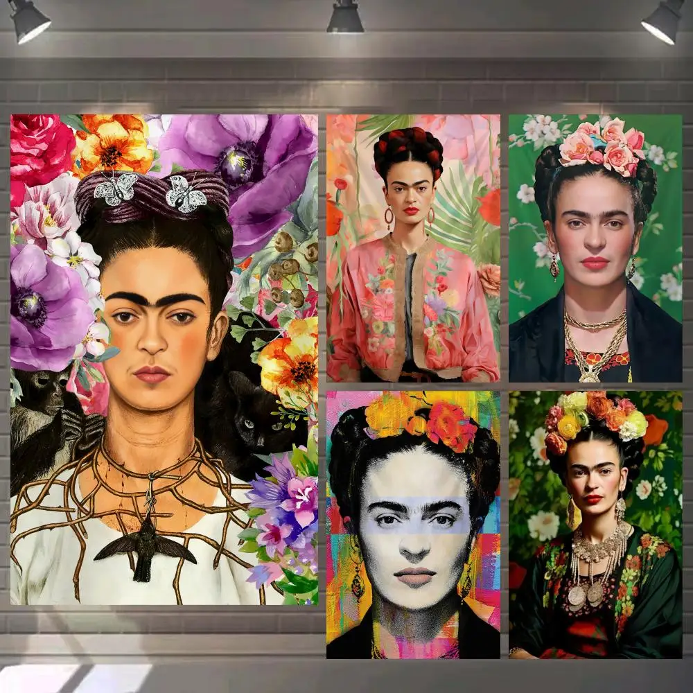F-Frida K-Kahlo Art Tapestry Indoor Outdoor Living Room Rug Patio All Weather Use Carpet Versatile Waterproof Home Decor