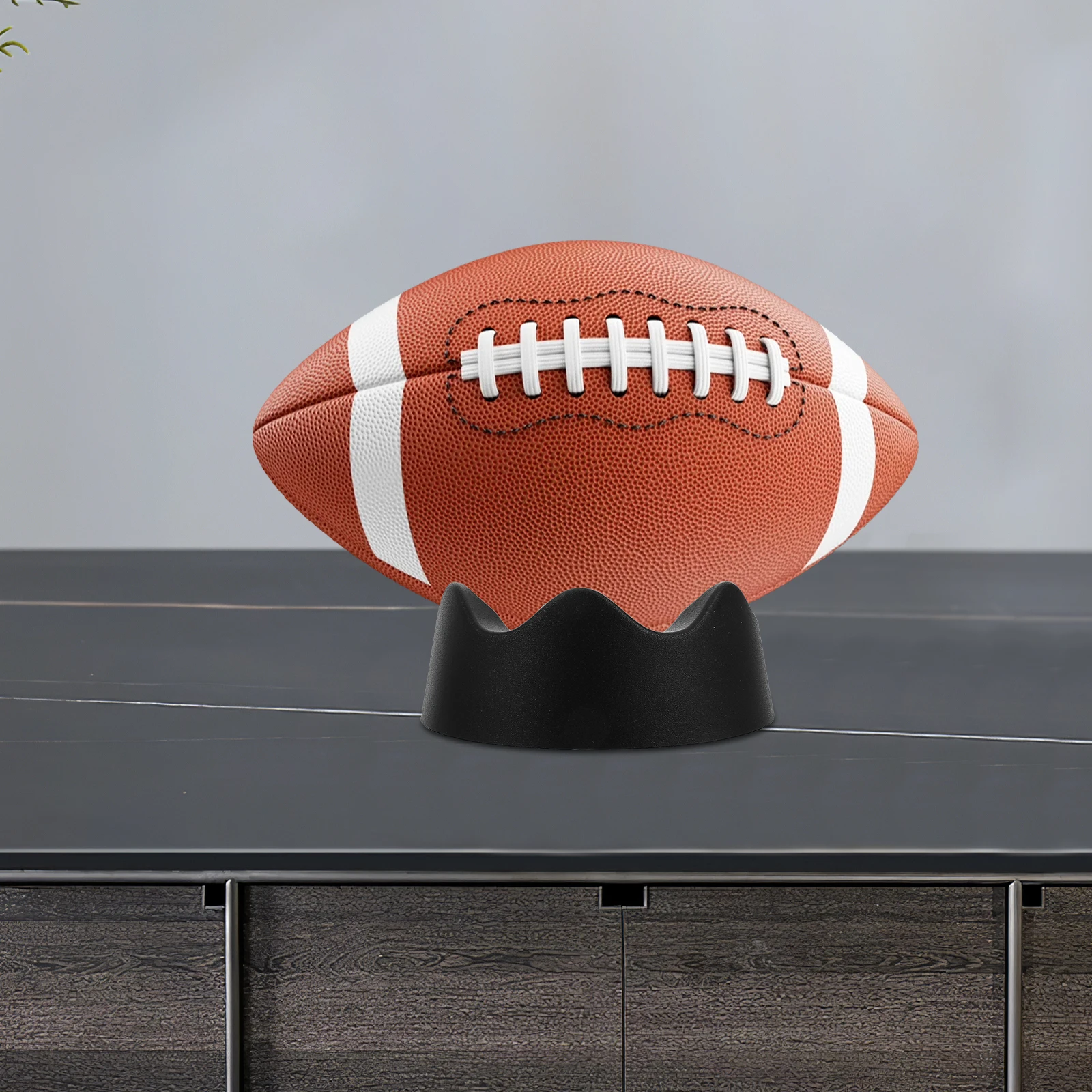

1pc Ball Stand Display Base for Soccer Basketball Rugby Stable Plastic Holder Black Fan Supplies Fitness Solution Storage