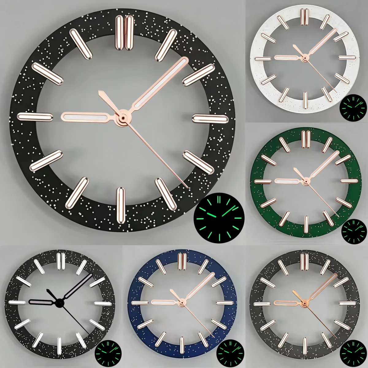 29MM/31.5MM Starry Sky Transparent Dial is Compatible With The Maintenance Parts Of NH35 NH36 Miyota 8215 Mingzhu 2813 Movement.