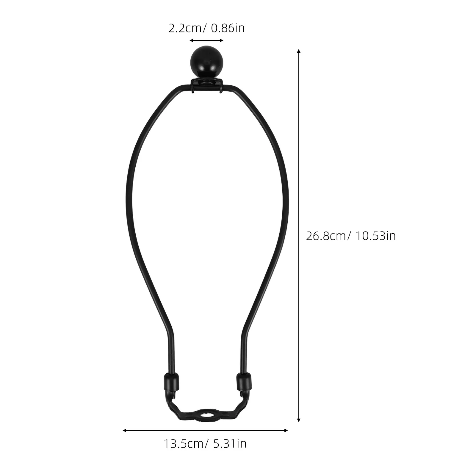 2Pcs Lampshade Holder Bracket Metal Frame Corrosion Resistant Table Floor Lamp Shade Support Replacement Clip Lamp Harp Adapter