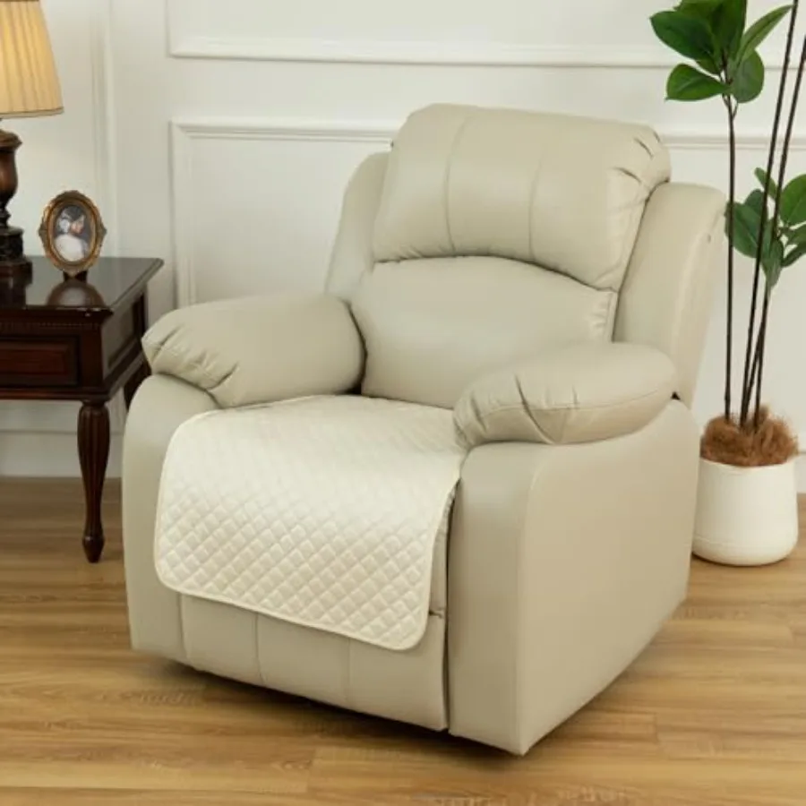 

Quilted Recliner Chair Covers - Non-Slip Sofa Cover for Reclining Couch Slipcovers Seat Cushion Machine Washable Couch Cover fo