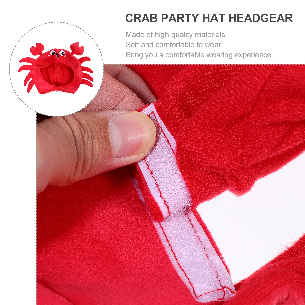 

1Pcs Crab Party Hat Cute Warm Headwear for Winter Performance Cosplay Photo Props Funny Holiday Gift Costume Accessory