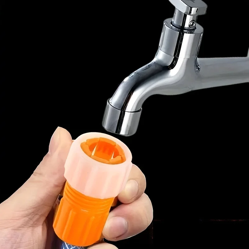 2/5 universal faucet interface anti-backflow quick connectors, suitable for gardens, kitchens, lawns and bathrooms