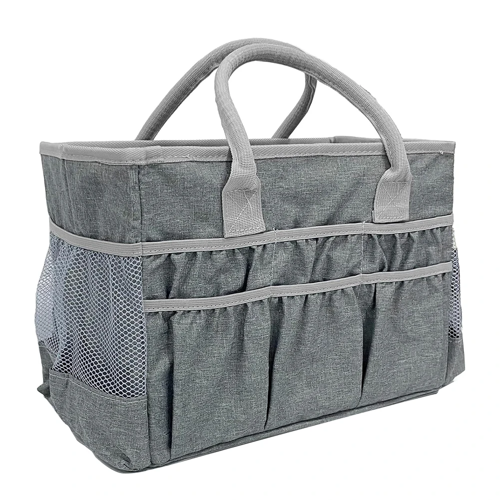 

Водостойкая сумка-тоут для рукоделия с несколькими карманами и съемной плинтусом для организованной транспортировки художественных принадлежностей