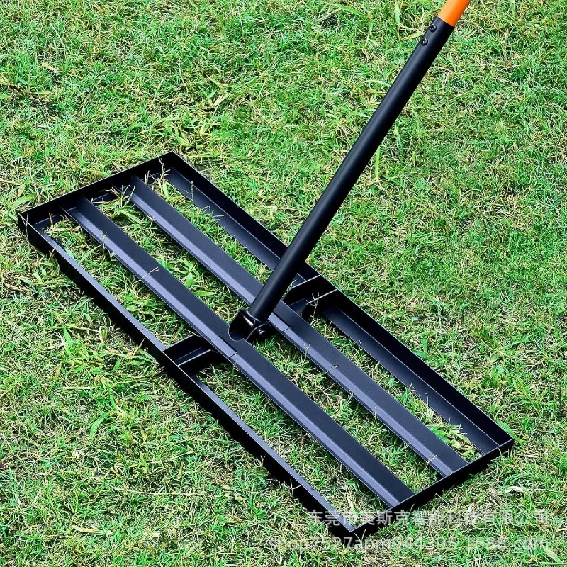 Lawn Leveler Golf Leveling Rake Carbon Steel Leveling Sand Crushing Soil Garden Leveler