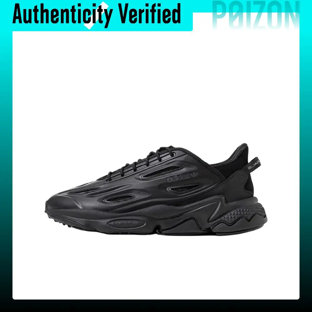 Adidas Originals Ozweego Celo Abrasion Resistant Low top Chunky Sneakers Unisex Black JP6330