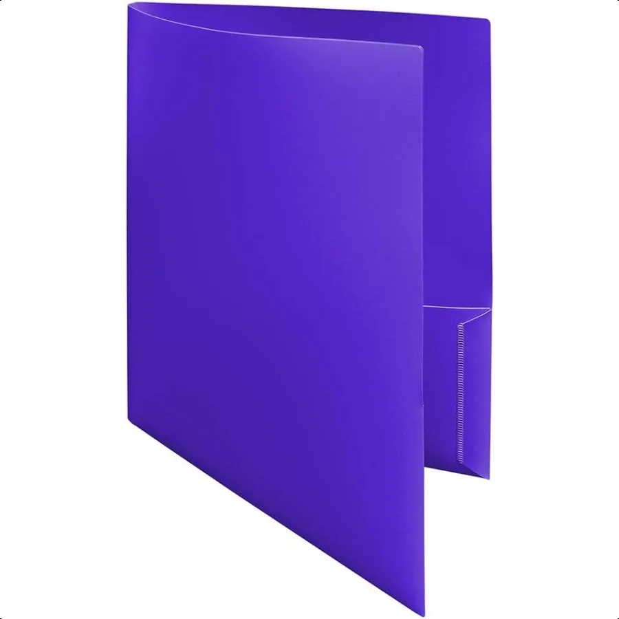 

10 Pack Purple 2Pocket Folders