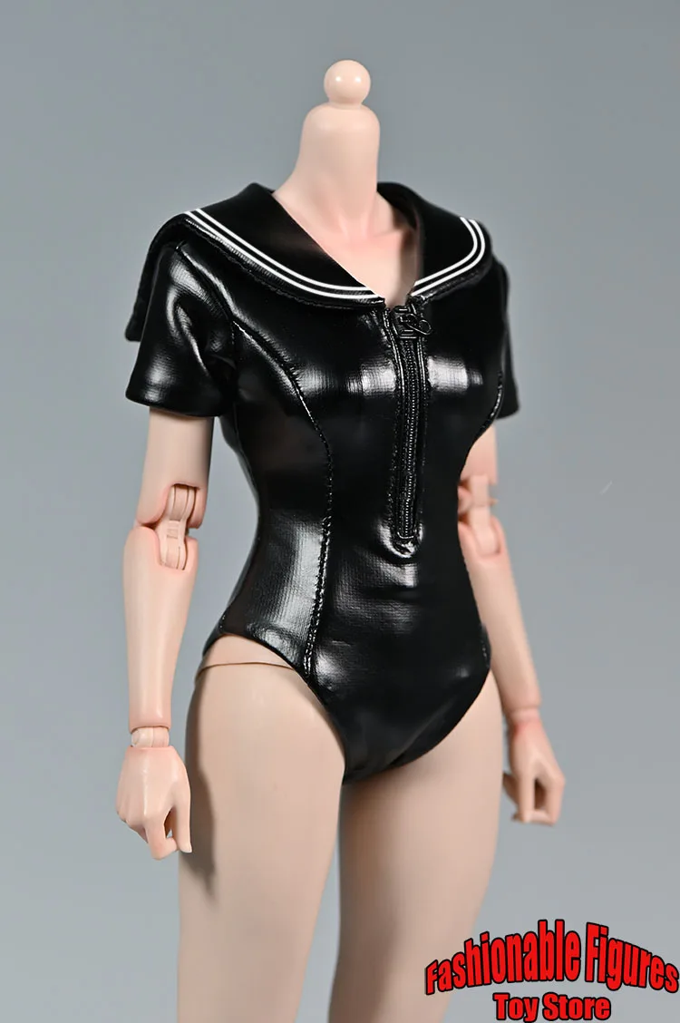 1/6 Female Soldier Tight Fitting Jumpsuit Surfing Wet Suit Diving Suit Long Sleeved Swimsuit Fit 12Inch Action Figure Model Toys