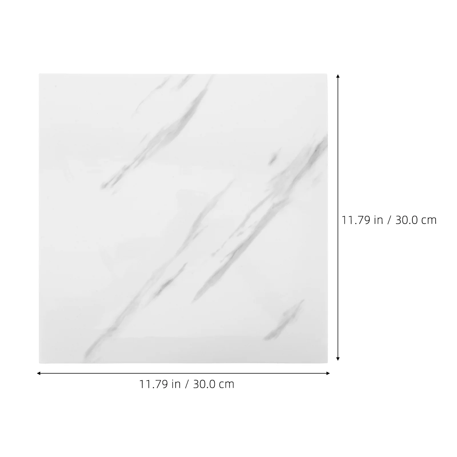 10Pcs Waterproof Peel and Stick Marble Tiles Self-Adhesive Wall Covering Easy Installation Kitchen Bathroom Living Room Bedroom