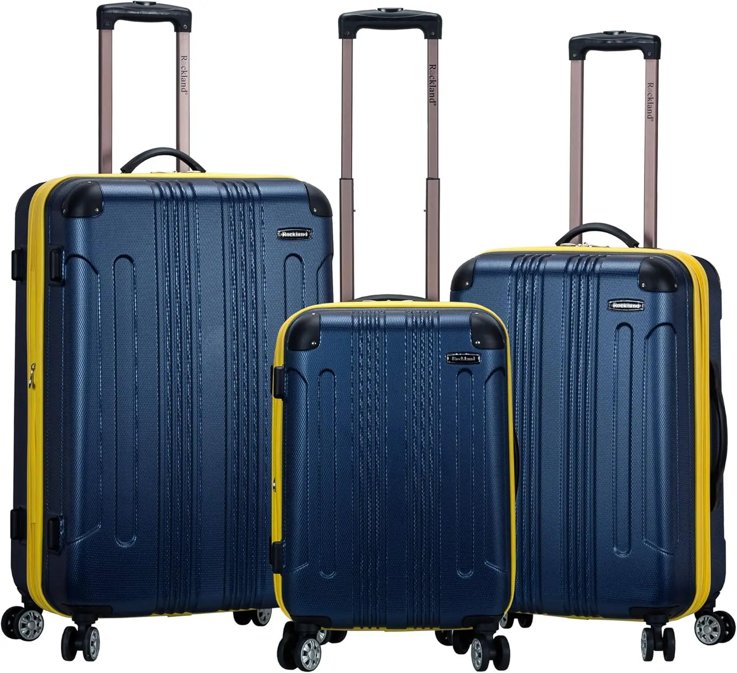 

London Hardside Spinner Wheel Luggage, Navy, 3-Piece Set (20/24/28)