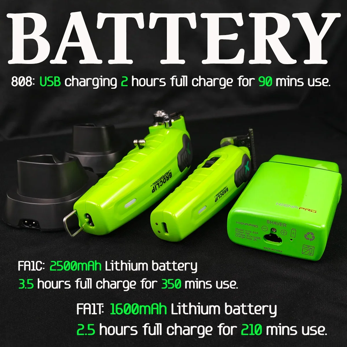 المهنية BRDCLIP FA1C FA1T 808 FA1R 7500RPM الحلاق مقص الشعر ماكينة حلاقة كهربائية المتقلب الشعر إنهاء آلة DLC شفرة قاعدة