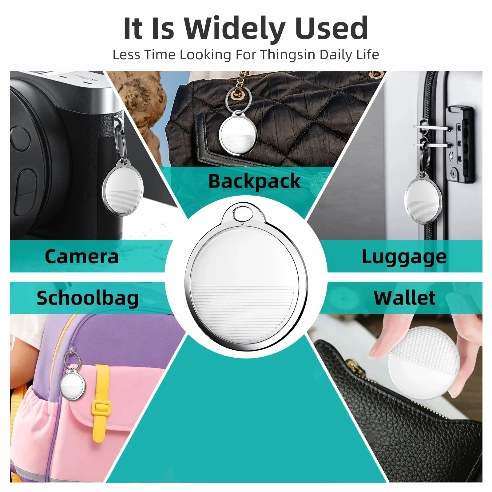 Mini Gps Tracker for Ios System Find My App Airtag Smart Bluetooth Locator Child Finder Bag Anti-Loss Pet Collar with Tracker