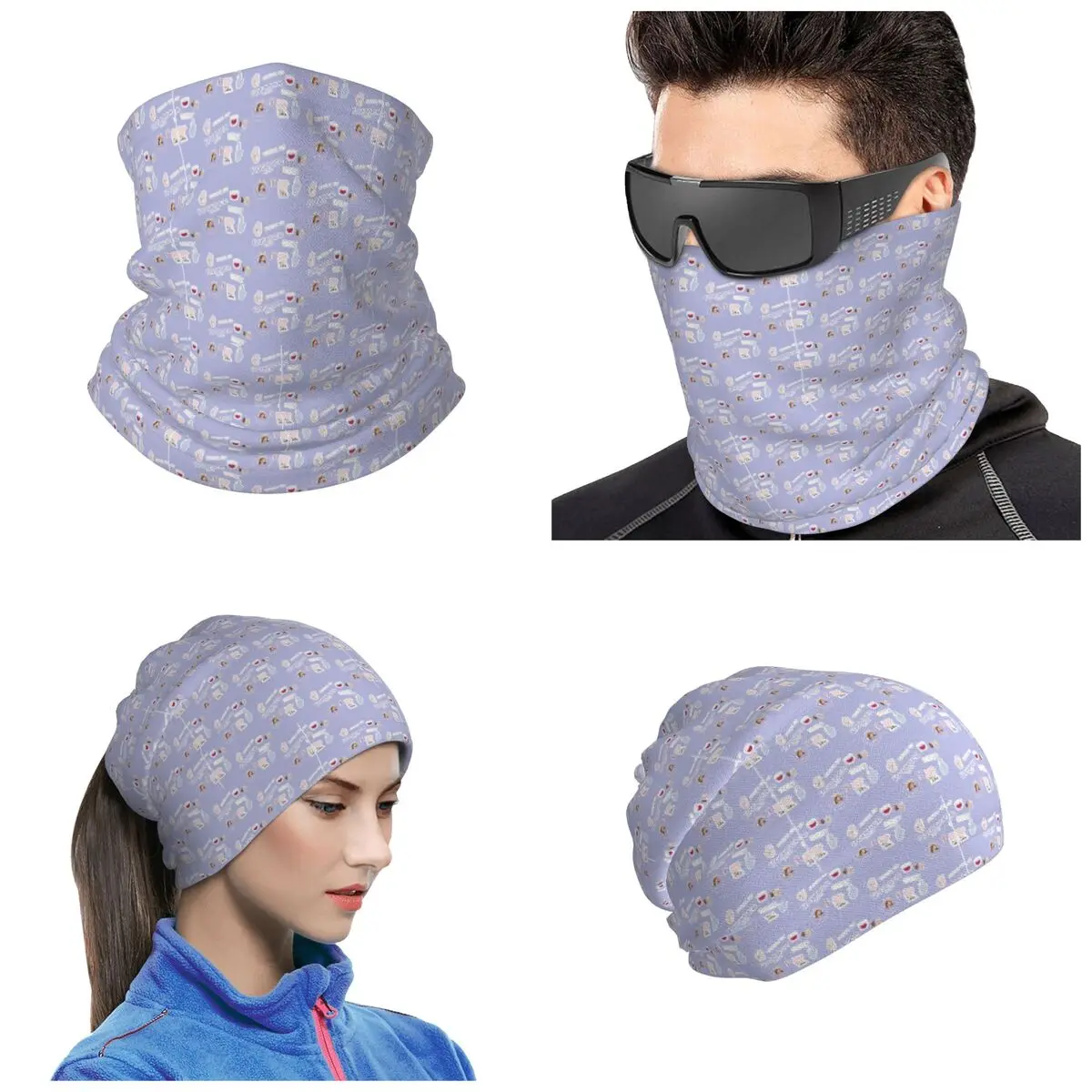 Florence By Mills Bandana Neck Gaiter Printed Magic Scarf Warm Headwear For Men Women Adult Breathable