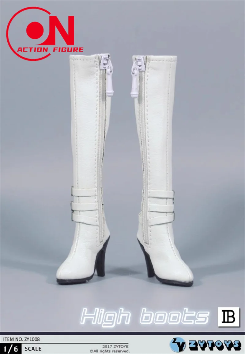 ZYTOYS ZY1008 1/6 Vrouwelijke Hoge Laarzen Holle Schoenen Model Fit 12 ''TBL PH JO Soldaat Action Figure Body poppen