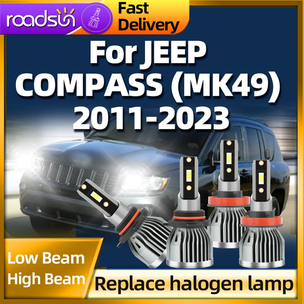 

26000LM H11 LED Headlight 110W High Power HB3 9005 Turbo Lamp 6000K White Car Lights For JEEP COMPASS (MK49) 2/4PCS