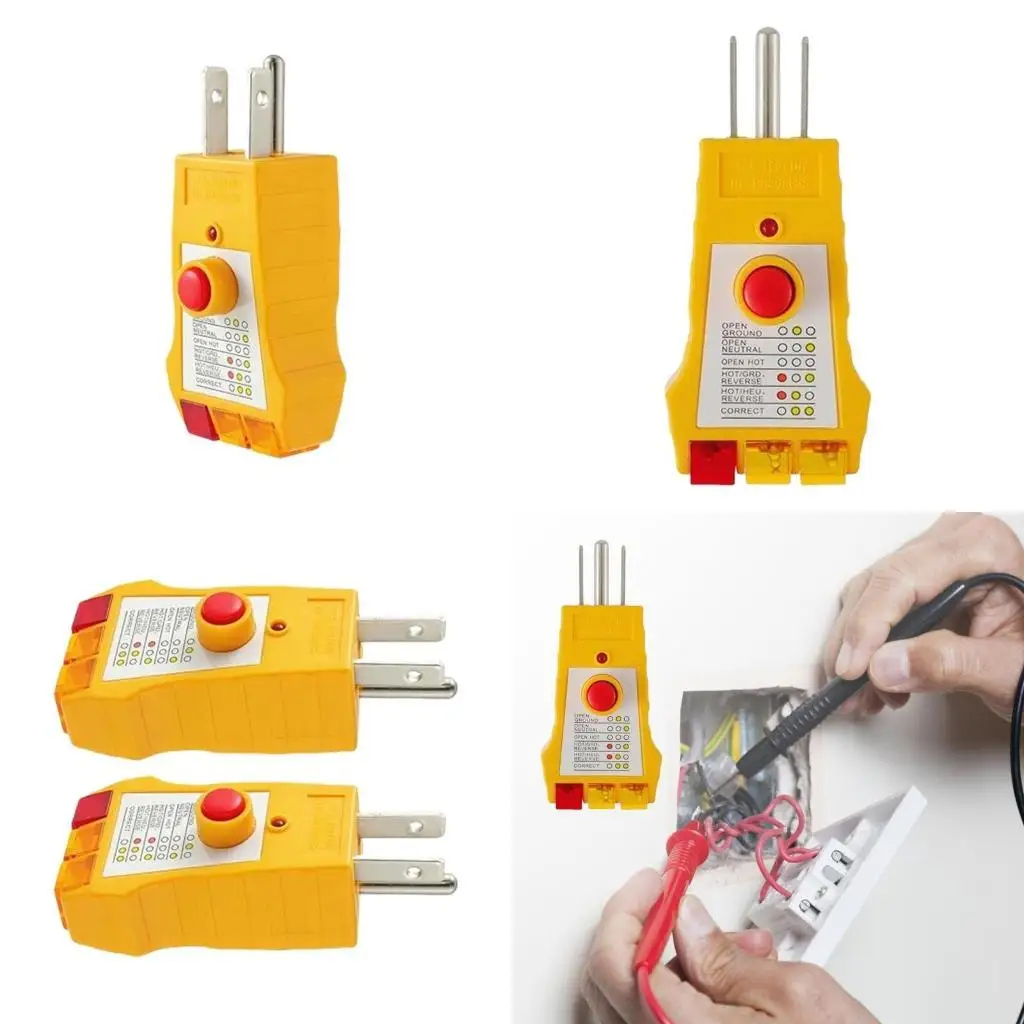 

652F Портативные розетки аксессуары тестера для точных проверок заземления и безопасности в электрических системах ежедневно