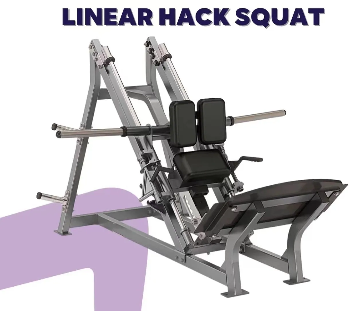 Hack Squat Machine Professional Fitness Equipment 45 Degree Linear 2024 Best Selling Gym Equipment