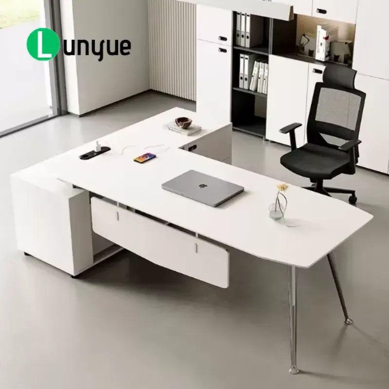 Modern Luxury Office Desk and Chair Set Modular Design Custom Made High End Business Furniture for Executive Workspace