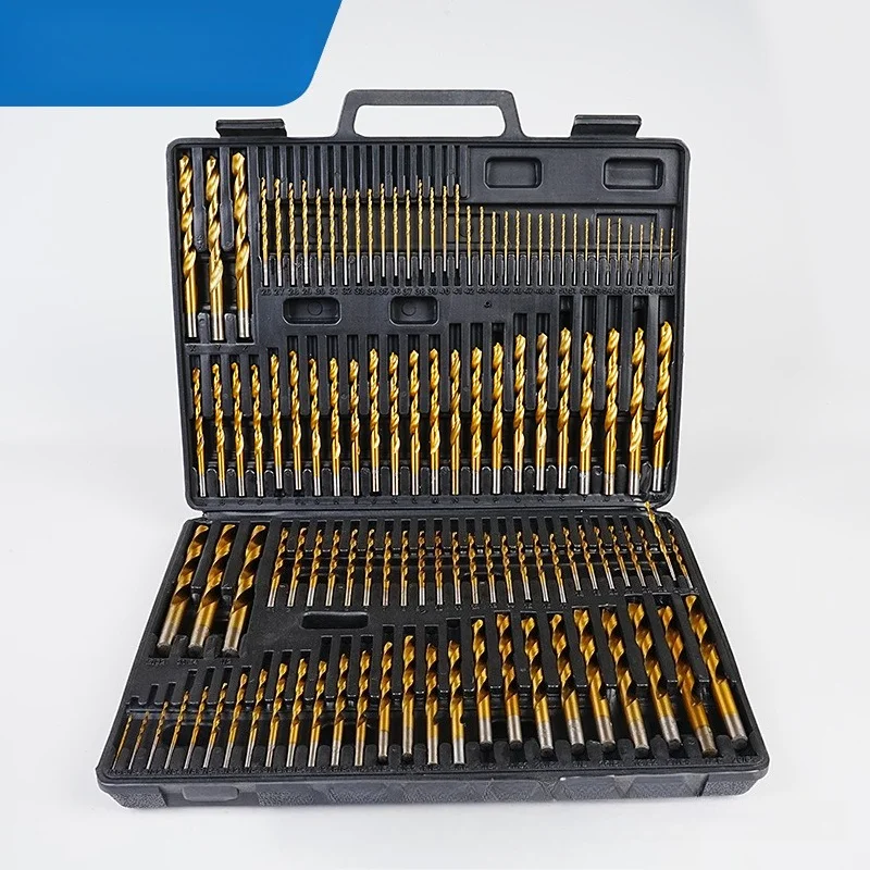 Premium High-Speed Steel Twist Drill Bit Set with Cobalt, Imperial Number and Letter Sizes for Precision Drilling