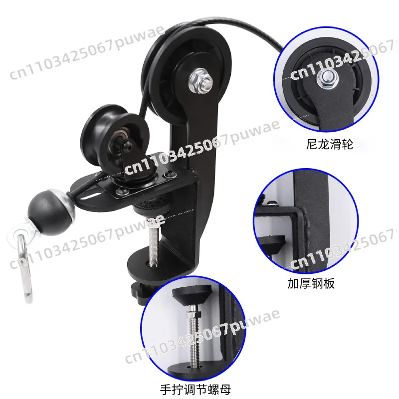 Forearm Strength Trainer, Tabletop Arm Trainer, Arm Muscle Training Tabletop Pulley Fitness Accessories