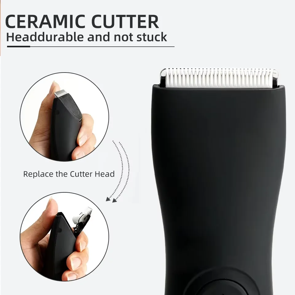 

Mens Body Hair Trimmer for Men Balls Women Lady Shaver Hair Removal Bikini Trimmer Groin & Body Shaver Groomer Arm Beard Razor