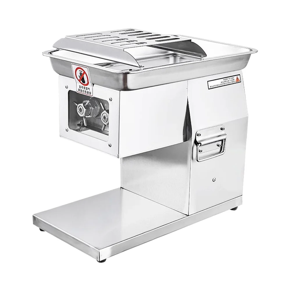 XEOLEO قطاعة اللحوم التجارية 250 كجم/ساعة 800 واط مفرمة الطعام الكهربائية المطبخ قطاعة الفولاذ المقاوم للصدأ لقطع 2.5 مللي متر