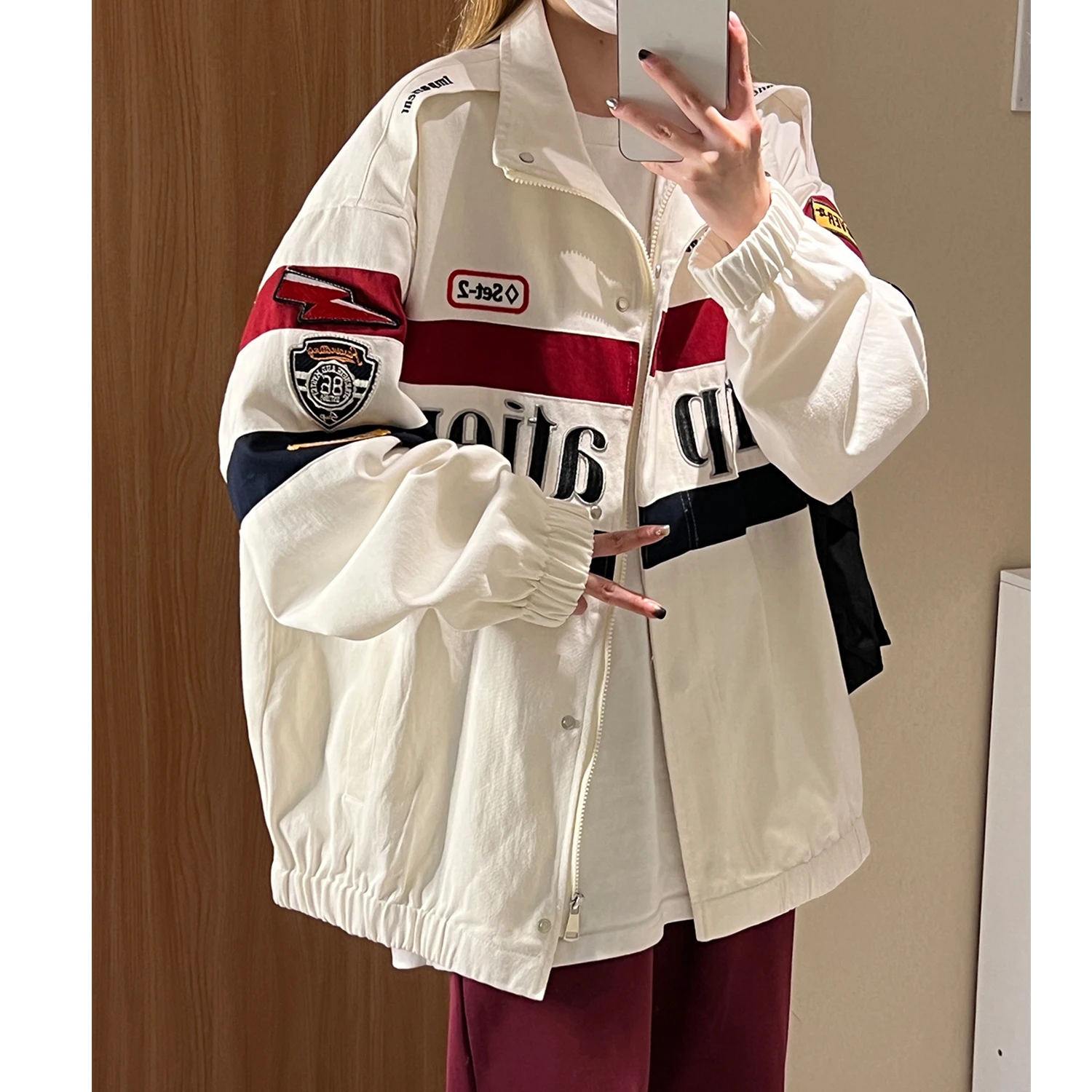 

Men's Spring Autumn Neutral Sle American High Street INS Trendy Jaet 2024 New High End Cool Motorcycle Clothes