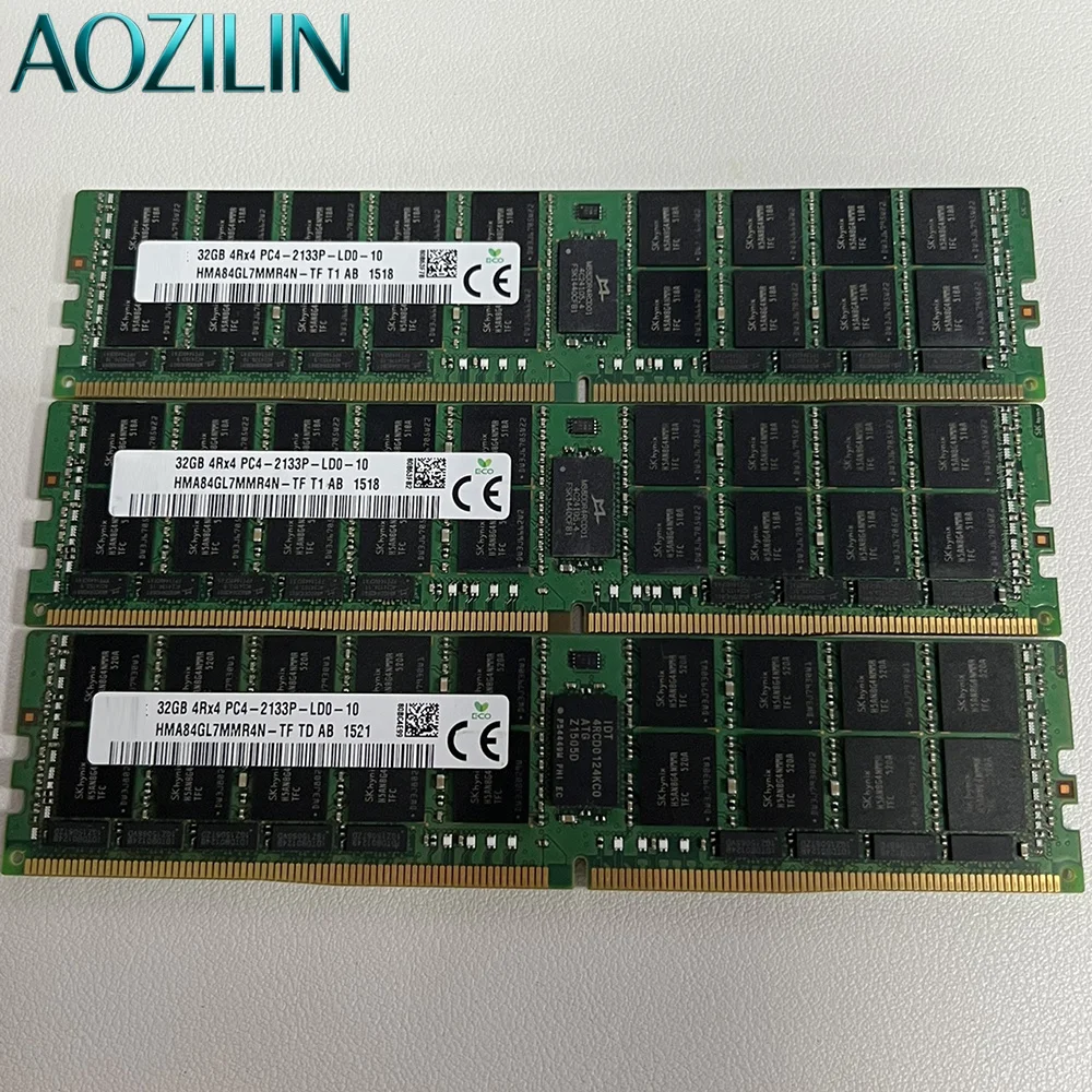 AOZILIN 1PCS HMA84GL7MMR4N-TF 32G 4RX4 PC4-2133P REG For SKhynix Server Memory