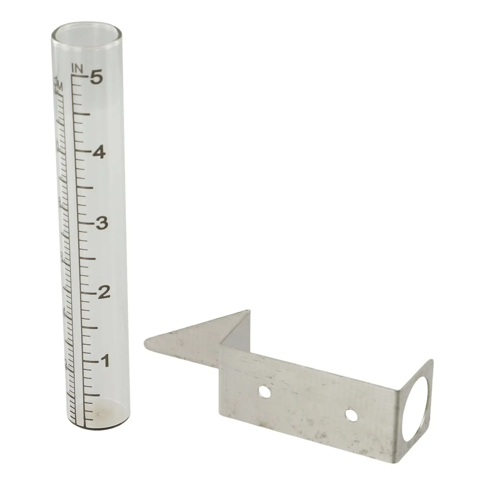 Easy To Read Glass Rain Gauge Garden Monitoring Large Easy-To-Read Increments Long-Lasting Stability For Gardening