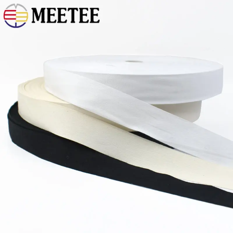 1Pc(90Meters) 10-35mm Cotton Ribbon Belt Bag Lable Tape Decorative Webbing Package Binding Strap Band Sewing Crafts Accessories