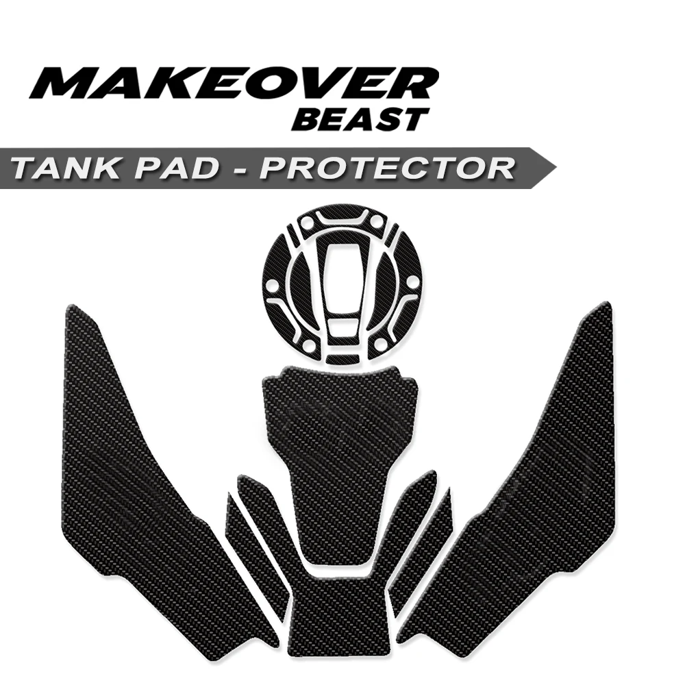 f900gs-adv-2024-2025-オートバイカーボンファイバータンクデカールプロテクタースクラッチ装飾ステッカーアクセサリーに適合