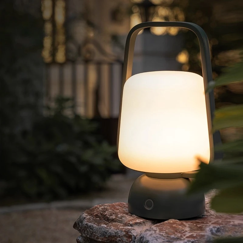 Modern Portable Handheld Glass Floor Lamps Atmosphere Table Night Lights Touch Bedhead Desk Lamp Cafe Bedroom Home Accessories