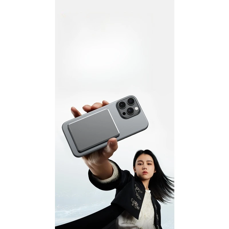 20000mAh Magsaf Magnetic Wireless Power Bank Ultra-thin Light Compact and Portable Mobile Power Supply