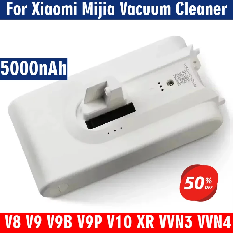 

25.2V 5000mAh for Xiaomi Mijia Vacuum Cleaner V8 V9 V10 XR VVN3 VVN4 Dreame Vacuum Cleaner Lithium Battery High Quality