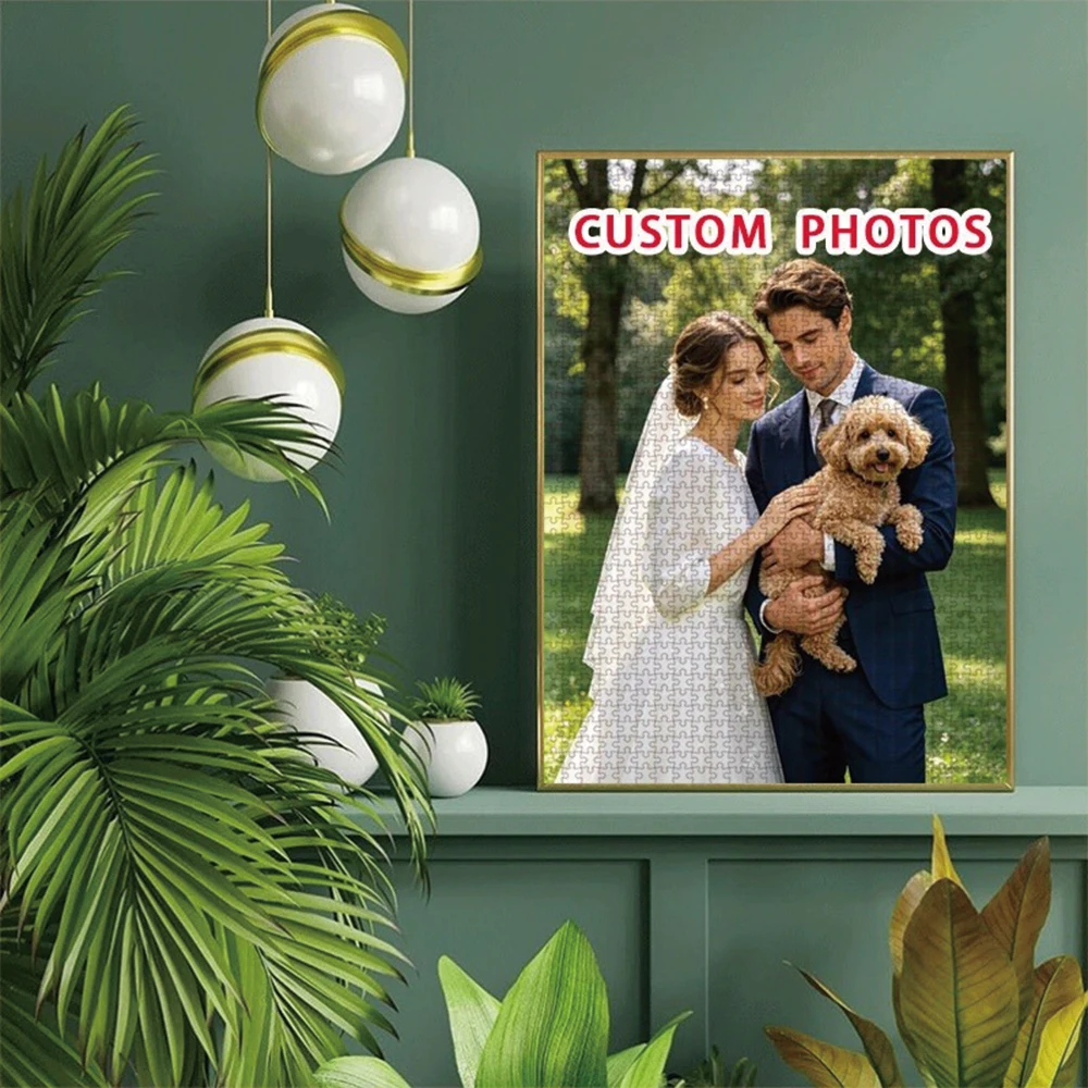 35/300/500/1087pcs Personalized Custom Photo Puzzle Family Photos Multiple Sizes Available