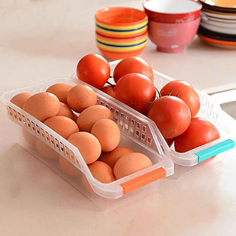 Cesta de almacenamiento para refrigerador, organizador de frutas, caja de utilidad, envío directo, gran oferta