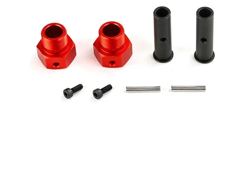 TAOMetal 24mm Front Hex Strengthen Wheel Hub Shaft with Pin Kit for 1/5 HPI ROFUN BAHA ROVAN KM BAJA 5B 5T 5SC Truck Rc Car Part