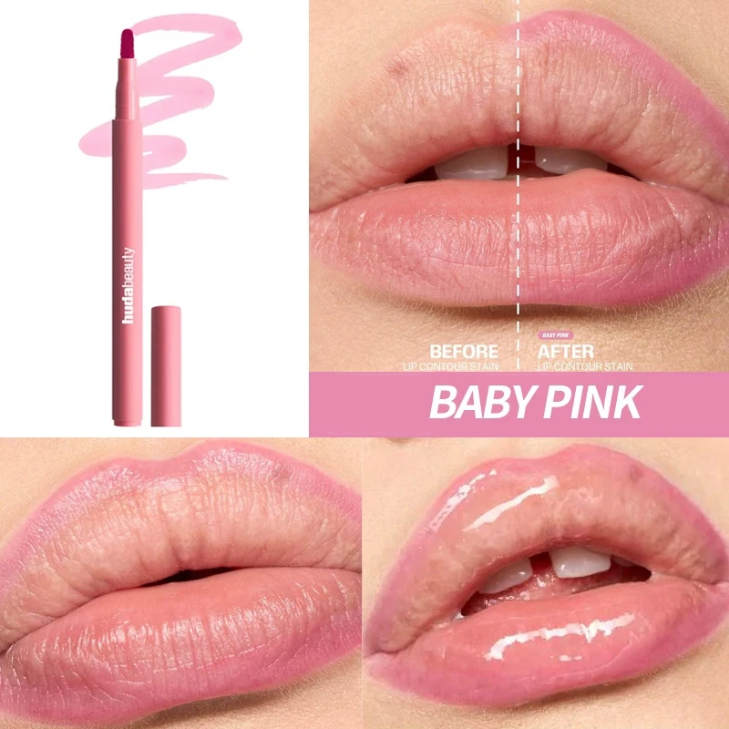Fluweel Bruin Lip Liner Potlood Naakt Mat Waterdicht Non-stick Cup Kersenrode Lip Liner Lip Contour Pen Lippenstift Make-up Voor Vrouw