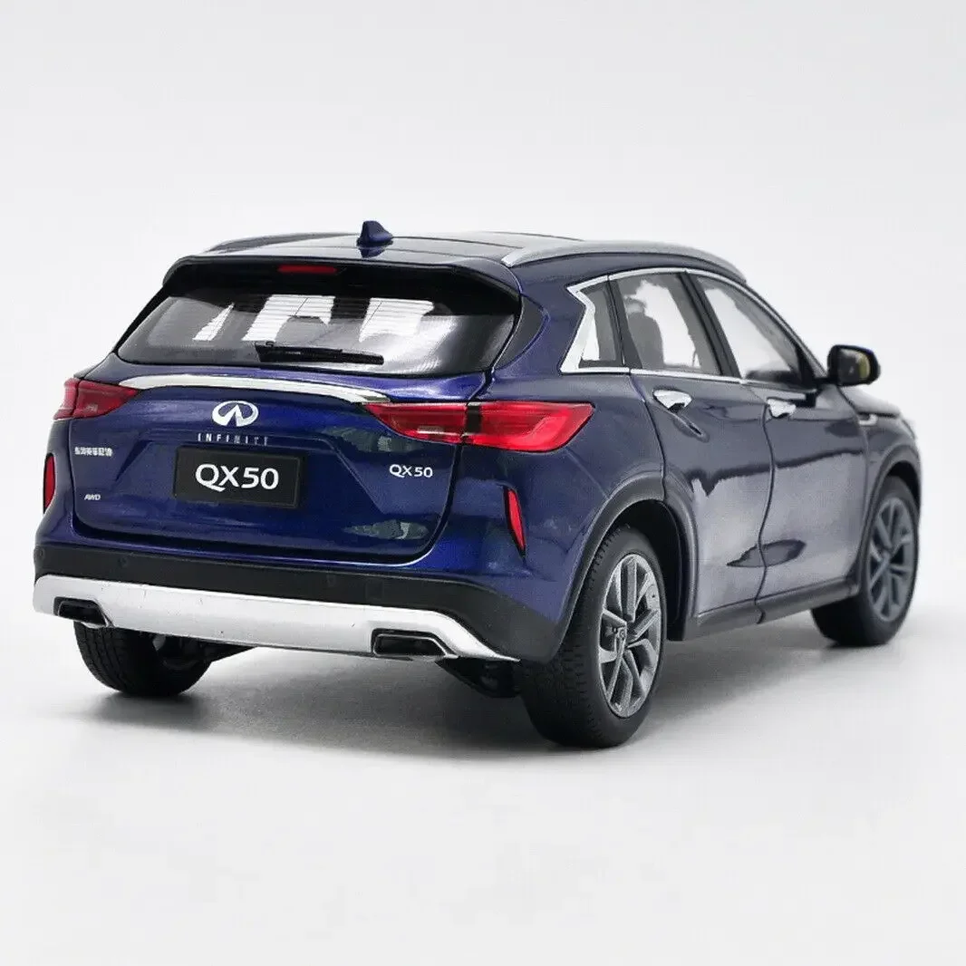 1:18 For Infiniti QX50 2018 SUV Diecast Car Model Blue / Gray / Red Toys Hobby Gifts Collection Display Blue/Gray Ornaments