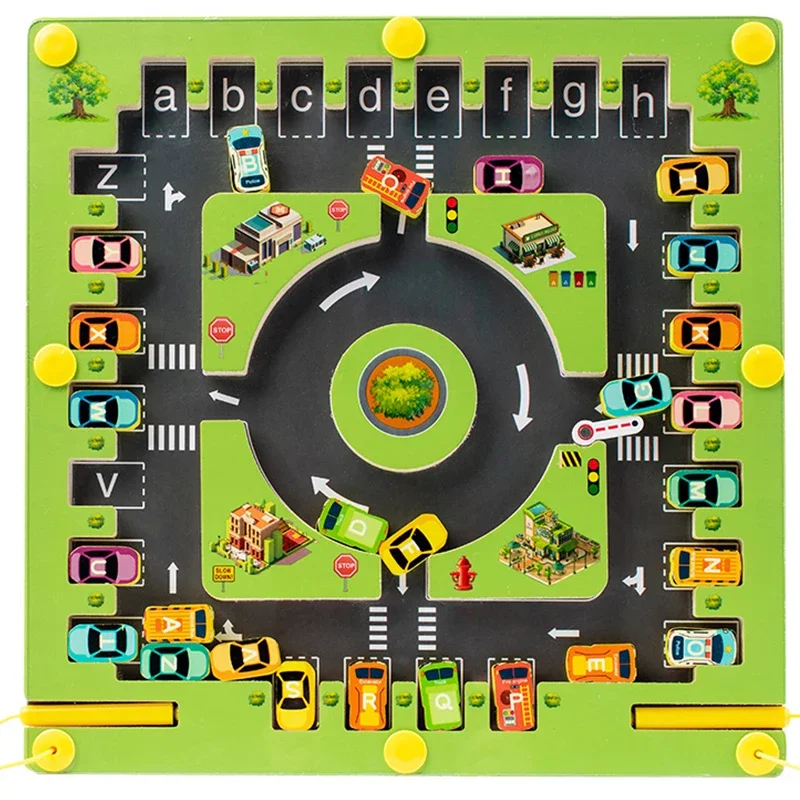 

Магнитная доска-лабиринт Монтессори с алфавитом, мелкая моторика, развивающая для дошкольников, обучающая деятельность, игрушки для путешествий, подарки