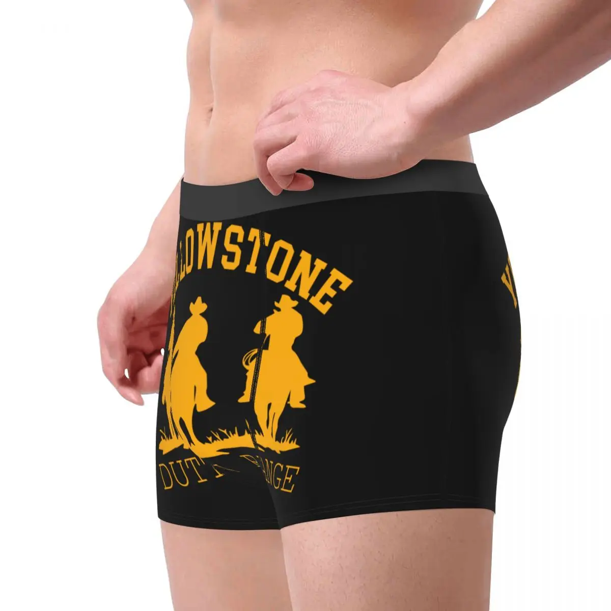 Yellowstone Underwear Men Printed Custom Dutton Ranch Boxer Shorts Panties Briefs Soft Underpants