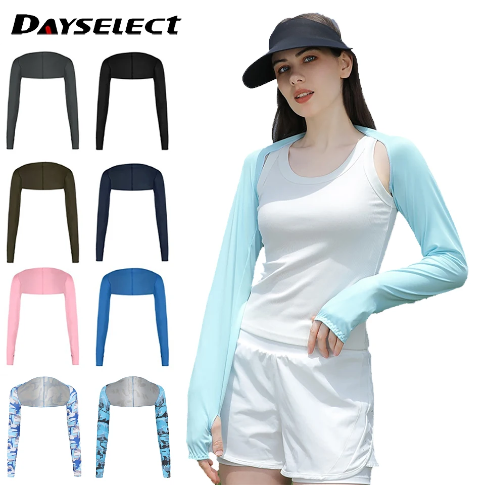 1Pcs Summer Arm Sleeves Shoulder Cover Golf UV Protection Outdoor Sports Driving Cycling Sun Protection Arm Sleeves Men Women